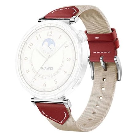 18MM Læder Nylon Rem Til Huawei Watch GT 5 Pro 42m GT 5 41mm GT 4 41mm GT 3 42mm Kvinder Komposit