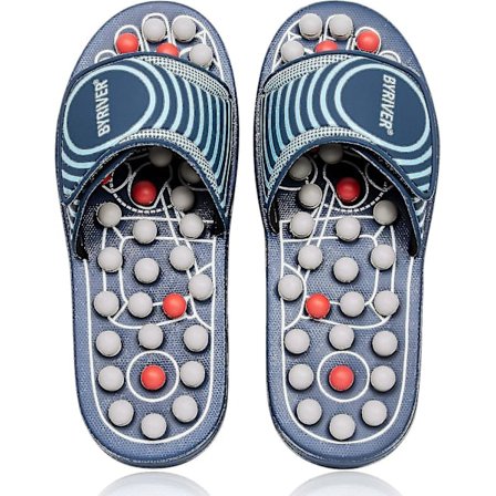 Plantar Fasciitis Relief Foot Massager, Acupressure Slippers Slides For Men Women, Reflexology