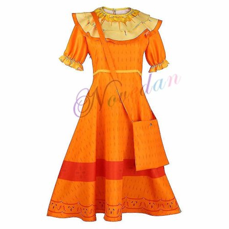 Encanto Cosplay Vuxen Isabella Mirabel Madrigal kostym Dolores Pepa Prinsessa mekko Tyttö Dam Barn