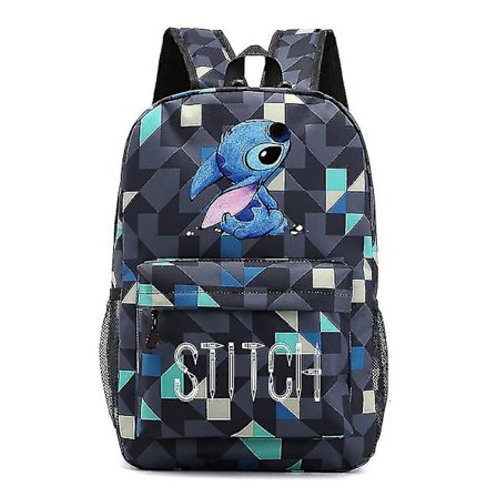 Stitch Ryggsekk Svart Stjernehimmel Stor Kapasitet Student Skolesekk Tidevann