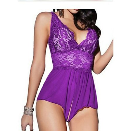 Body Blommig Spets Kvinnor Grenlös Babydoll Underkläder - high quality