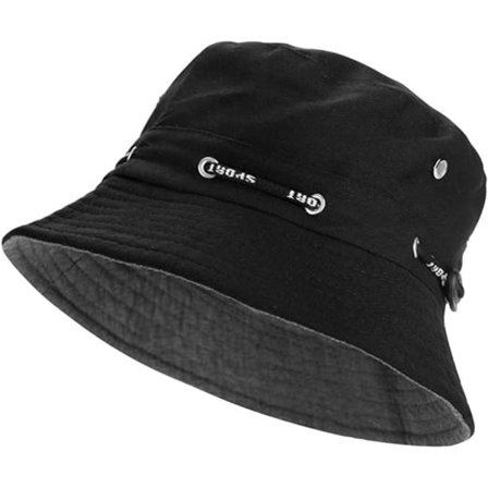 Hink med bred brätte, solhatt med haksnöre, sidoknappar och ventiler för män och kvinnor, vandring, camping, resor