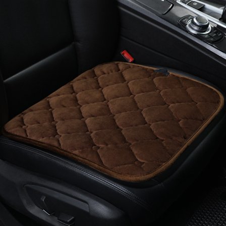 Sædevarme - bilsædevarme - Bilsædehynder - Universal blød plys bilsædebetræk - Varme sædebeskyttere med skridsikker bund