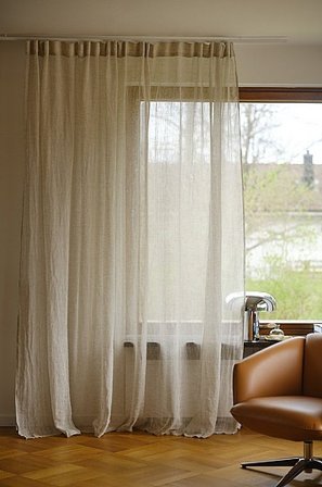 Jotex - Leinenvorhang 1-länge Extra Breit Leinenbeige - ELLEN - Kaufe Leinengardinen bei Jotex