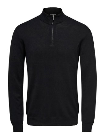 Onswyler Life Reg 14 Half Zip Knit Noos Black ONLY & SONS