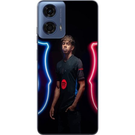 Yhteensopiva Puhelinkuori Motorola Motorola Moto G24 Yamal Fotboll FC Barcelona Ung Talang Spelare Spanien