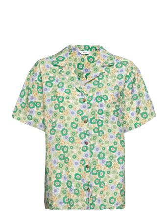 Enrobyn Ss Shirt Aop 6891 Kortermet Skjorte Grønn Envii