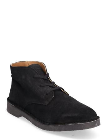 Slhriga New Suede Desert Boot B Selected Homme Black