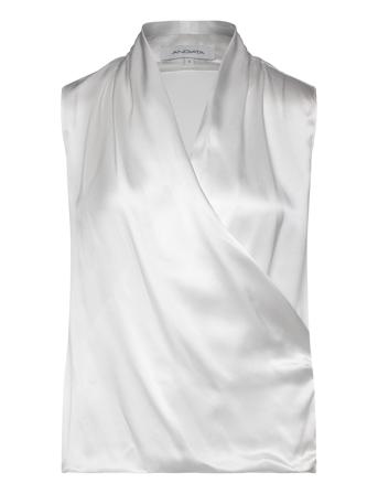 Elous Top Tops Blouses Sleeveless White Andiata