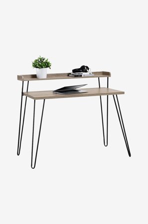 Dorel Home - Skrivebord Haven Retro - Brun - Skrivebord - Fra Homeroom