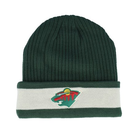 Fanatics - NHL Groen cuff Beanie - Minnesota Wild Beanie Cuff Dark Green/Natural Cuff @ Hatstore