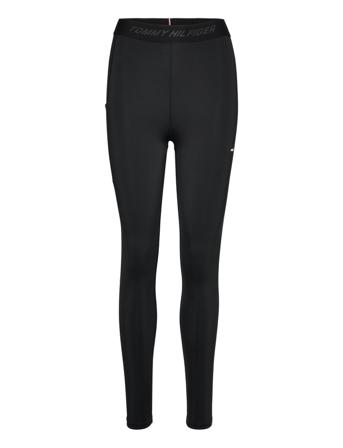 Hw Branded Tape Ess Legging 7/8 Running/training Tights Sort Tommy Sport