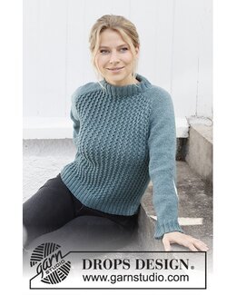 Strikkeopskrift Sweater - Drops Design