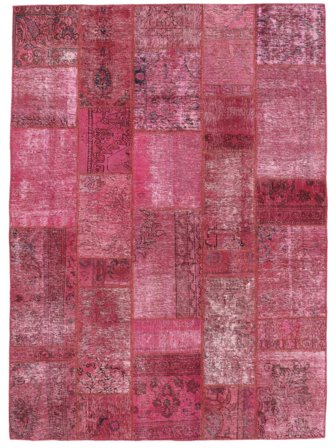 Tappeto Patchwork 170X234 Rosso Scuro/Rosso (Lana, Persia)