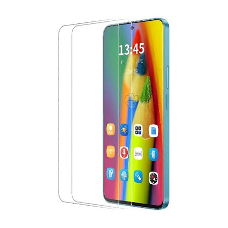Bästsäljare Kompatibel med Honor X7c 4G / 200 Smart 5G 2-pack Skärmskydd 9H Hårdhet Hög Aluminium-Sil