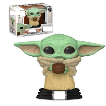 Star Wars: The Mandalorian - Barnet (Grogu) med Kop Vinyl Bo