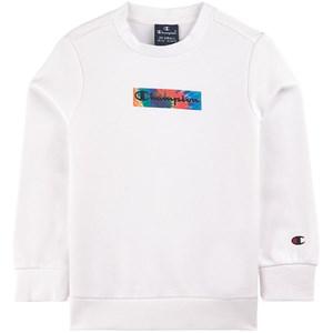 Kids - Champion White Logo Sweatshirt 13-14 Years - Jumpers and knitwear - 13-14 years - White