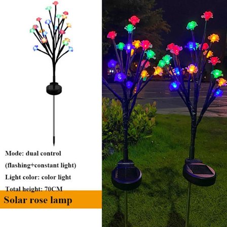 Solar Flowers Light Fairy String Lights ROSE