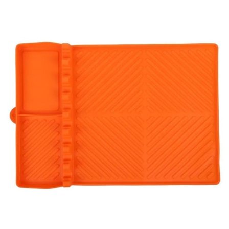 Silikonspatelmatta för slev, skedhållare, köksredskapshållare, droppskydd, värmebeständig hållare för spis och grill