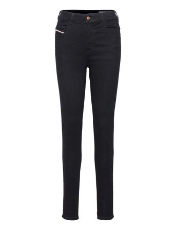 D-Slandy-High Trousers Slim Jeans Blå Diesel Women