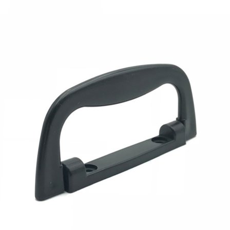 Anti-skli Koffert Håndtak Erstatning Monteringshull Svart Plast Trekk