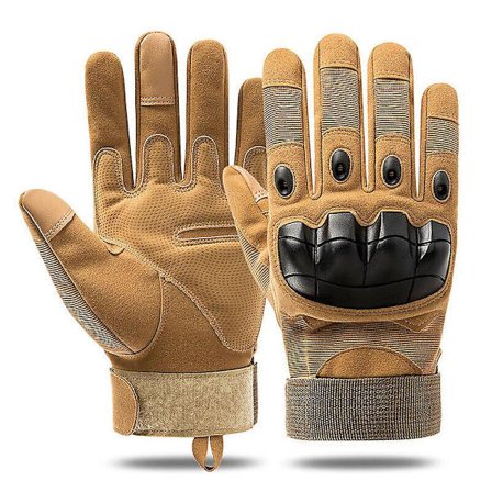 Militære Taktiske Hard Knuckle Hansker Full Fingerfingerless Army Combat Hunting -hg