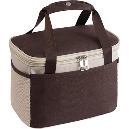 1. Eristetty vedenpitävä lounaslaukku, kannettava suuri kapasiteetti, lounasrasian säilytysastia pehmeällä kahvalla miehille ja naisille