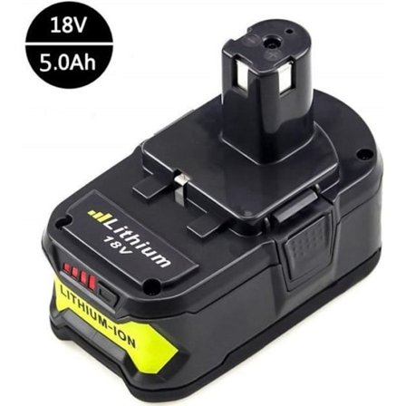 18V 5,0Ah Lithium-Ion-batterierstatning til Ryobi 18V ONE+ P108 P102 P104 P105 P103 P107 P109
