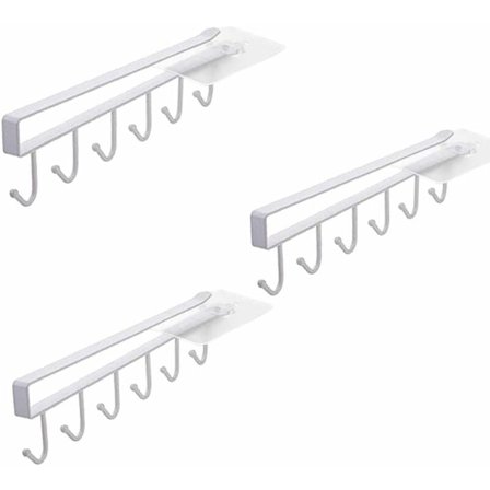 3-pack förvaringskrokar för koppar, vinglas, köksredskap, bälte