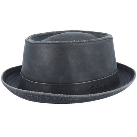 Stetson - Schwarz porkpie Hut - Odenton Black Pork Pie @ Hatstore