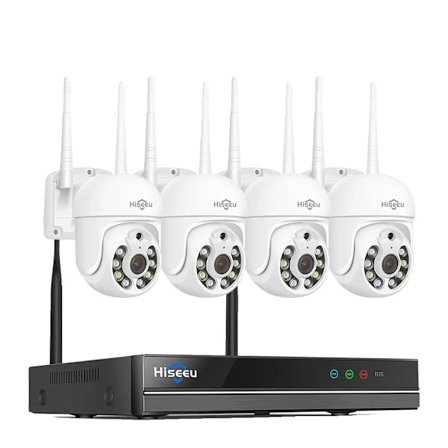 Trådlöst säkerhetskamerasystem, 10CH NVR, Människodetektering,Ingen, 3MP PTZ-system