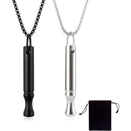 Sæt med 2 Anti-rygning Åndedræts Halskæde Angstlindrende Åndedræts Halskæde Åndedrætsøvelse Åndedræts Halskæde til Kvinder Mænd