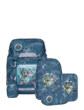 Classic Set, Jungle Game Accessories Bags Backpacks Blue Beckmann Of Norway