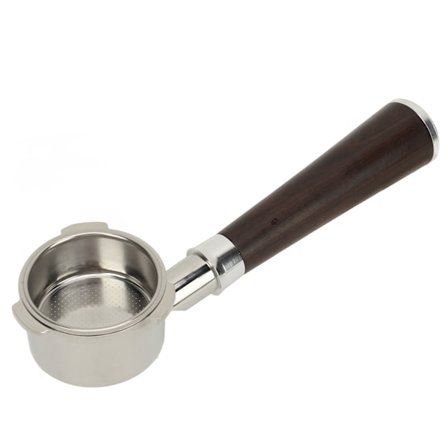 51mm Bunnløs Portafilter 3 Ører med Kurv Rustfritt Stål Svart Palisanderhåndtak Kaffemaskintilbehør for DonLim