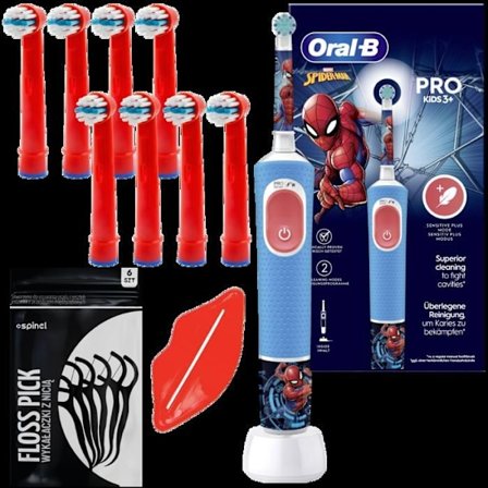 Elektrisk tandborste - Oral B - Vitality Pro 103 Spiderman - Barn uppladdningsbar 2 lägen med tillbehör