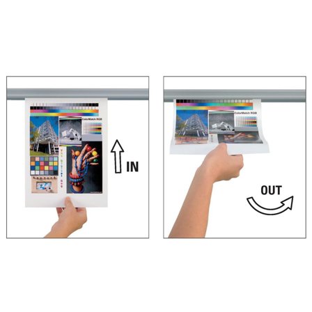 JALEMA Klämlist Grip 900 mm silver - Lyreco - Kontorsmöbler och inredning - Tavlor ställ och ramar - Informationsställ