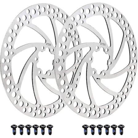 160mm 180mm 203mm Cykel Skivbroms Center Lock Rotor Med Rostfria Bultar Cykel Rotorer Passar För Landsvägscykel, Mtb, Mountainbike, 2st (180mm) Bd-