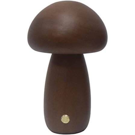 1 stk (Kaffe) Sopp nattlys, Sopp nattbordlampe