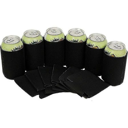 6-pak Blank Øldåse Kølere Ærmer Neopren Øldåse Køler Drikkeflaske Holder Ærme