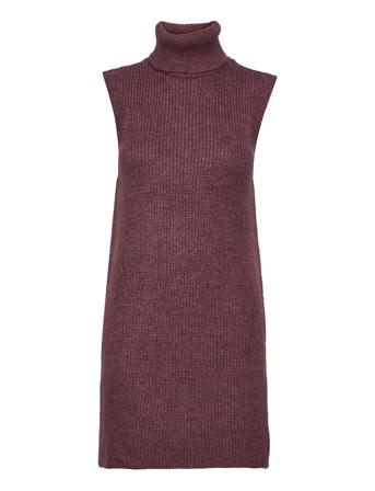 Onlcora Long Rollneck Vest Knt Pink ONLY