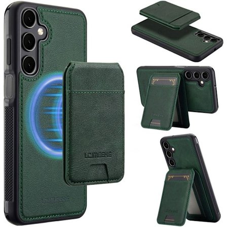 LC.IMEEKE Samsung Galaxy A17 5G Case with MagSafe Wallet - Green
