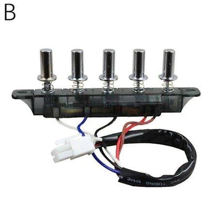 Kjøkkenskapvifte Bryter 5 Knapper Kjøkken Erstatningstilbehør Universalbryter B
