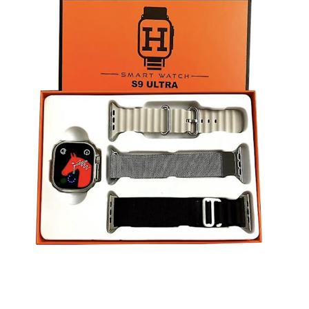 S9 Ultra Smart Watch 2,02" HD Stor skärm Herr Dam Smartwatch Bluetooth Samtal Bluetooth Musik Sömnövervakning Trådlös klocka Grey"