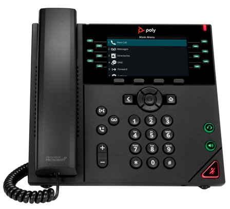 Poly VVX 450 | 12-Line IP Phone and PoE-enabled