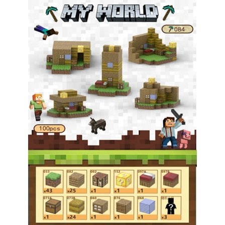 T084-Ranch House, My Magnetic World Magnetisk Byggkloss Leksaksset