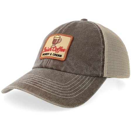 Iconic - Brun trucker Keps - Irish Coffee Wiskey & Cream Brown/Stone Vintage Washed Trucker @ Hatstore