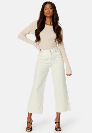 BUBBLEROOM Cropped Wide Jeans Klær