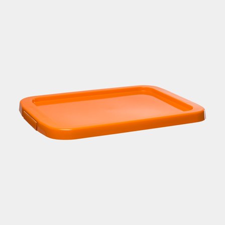 Verschließbarer Deckel für Aufbewahrungsbox 15 Liter Nordiska Plast StrongBox, orange, 427 x 295 x 23 mm - Boot