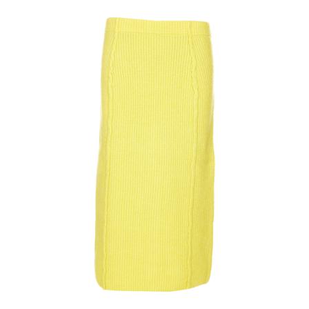 Remain Birger Christensen Maxi Roks , Geel , Dames , Maat: L Maxi Rokken