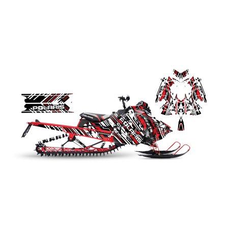 Dekalkit SweTown Liner Hvit - Polaris Axys 800 Switchback XCR 2018-2020